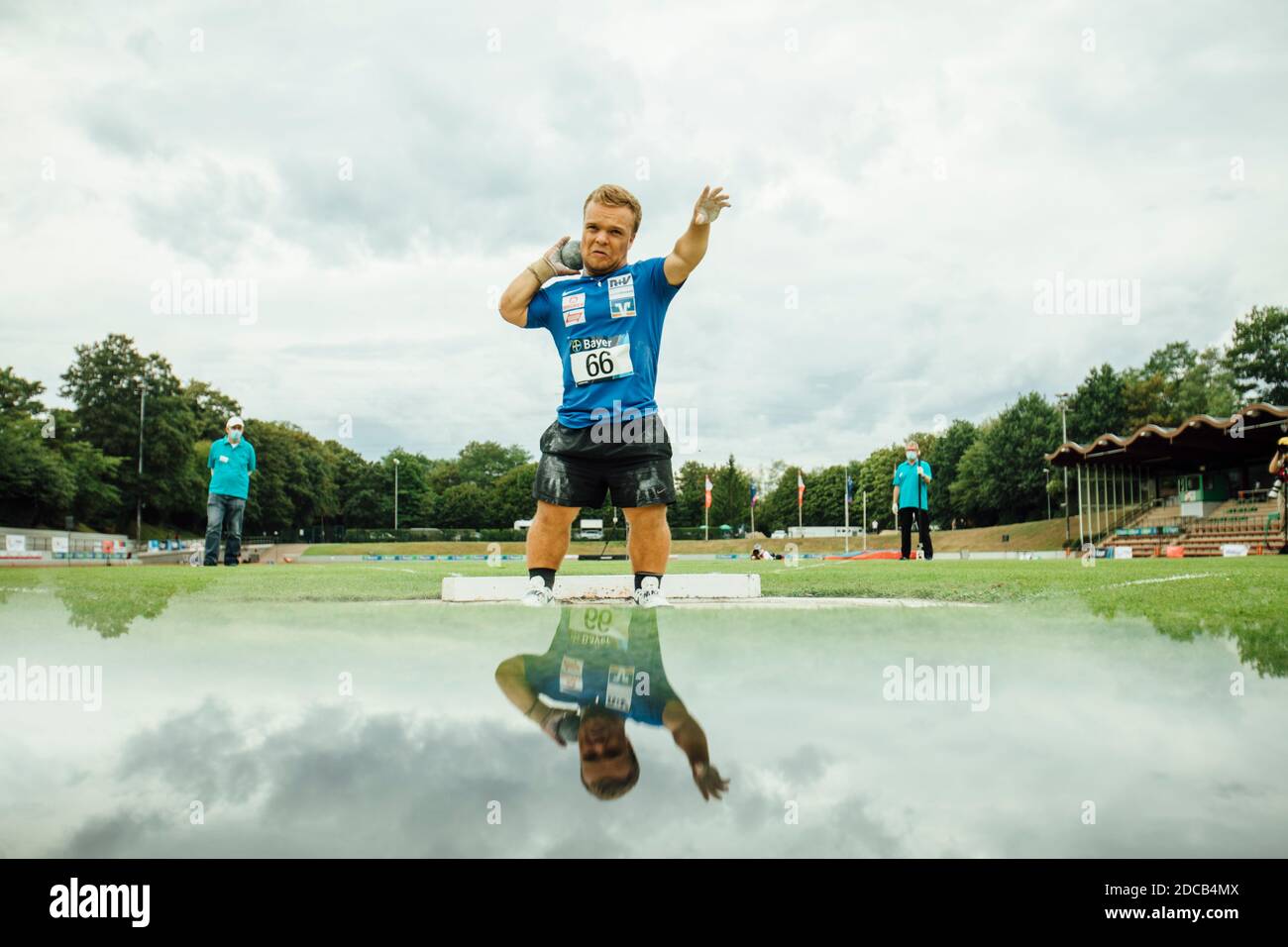 Während des 'Integrativen Sportfestes' in Leverkusen am 21 2020. August. Stockfoto
