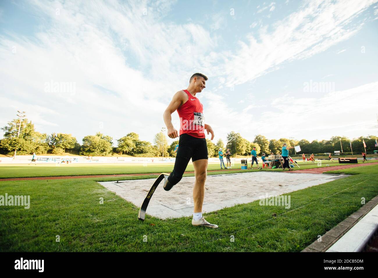 Während des 'Integrativen Sportfestes' in Leverkusen am 21 2020. August. Stockfoto