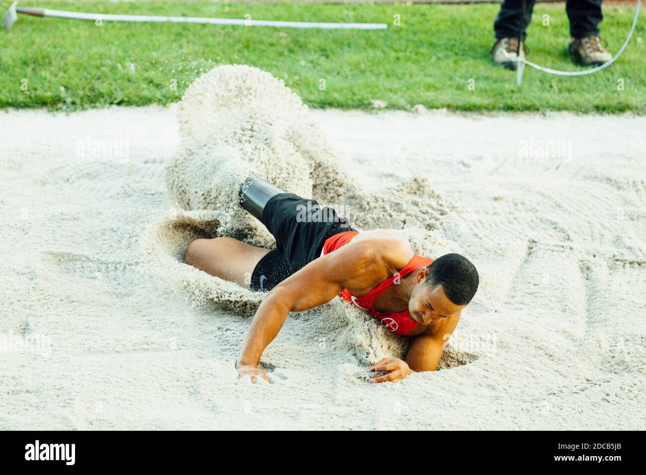 Während des 'Integrativen Sportfestes' in Leverkusen am 21 2020. August. Stockfoto