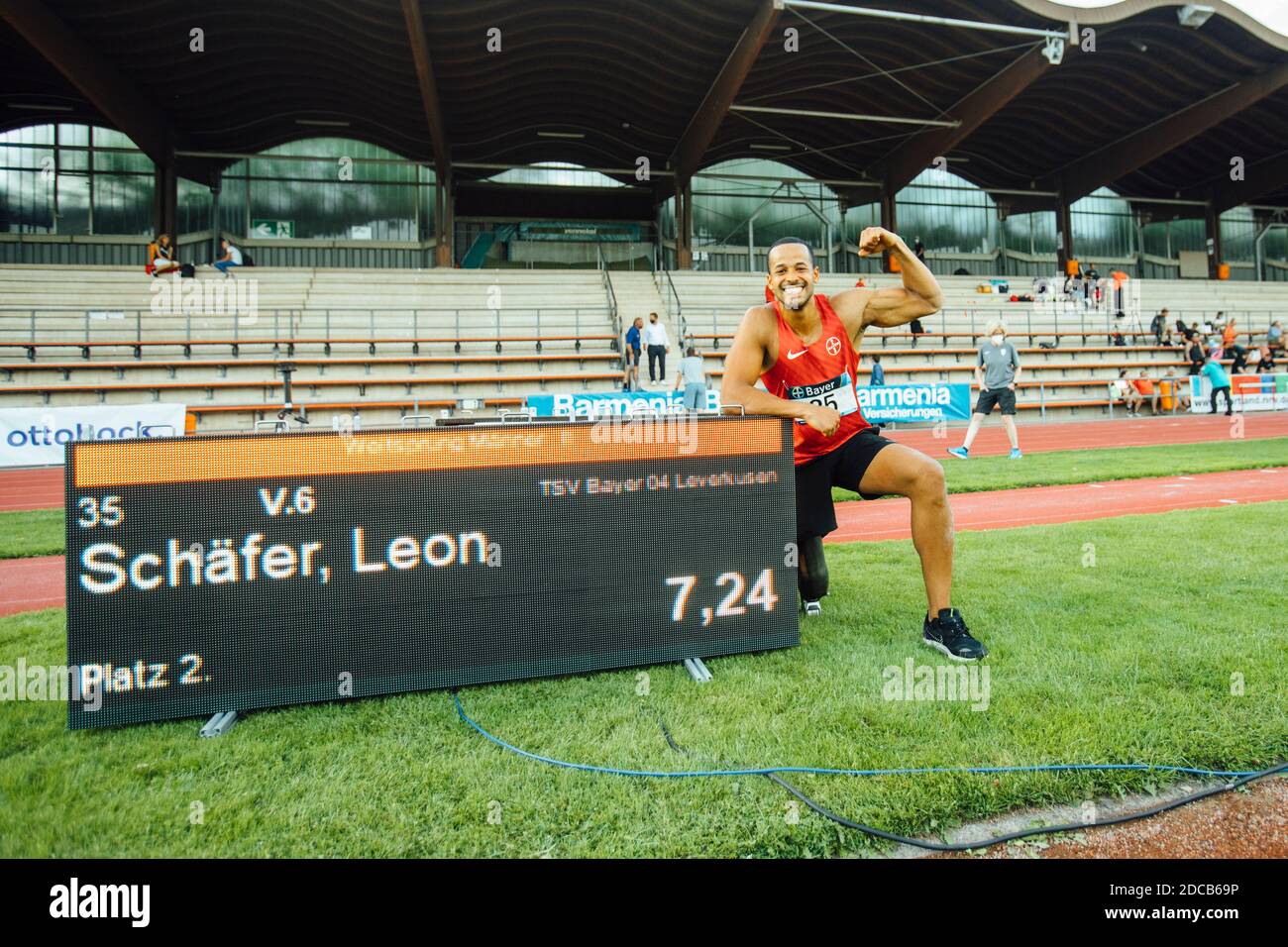 Während des 'Integrativen Sportfestes' in Leverkusen am 21 2020. August. Stockfoto