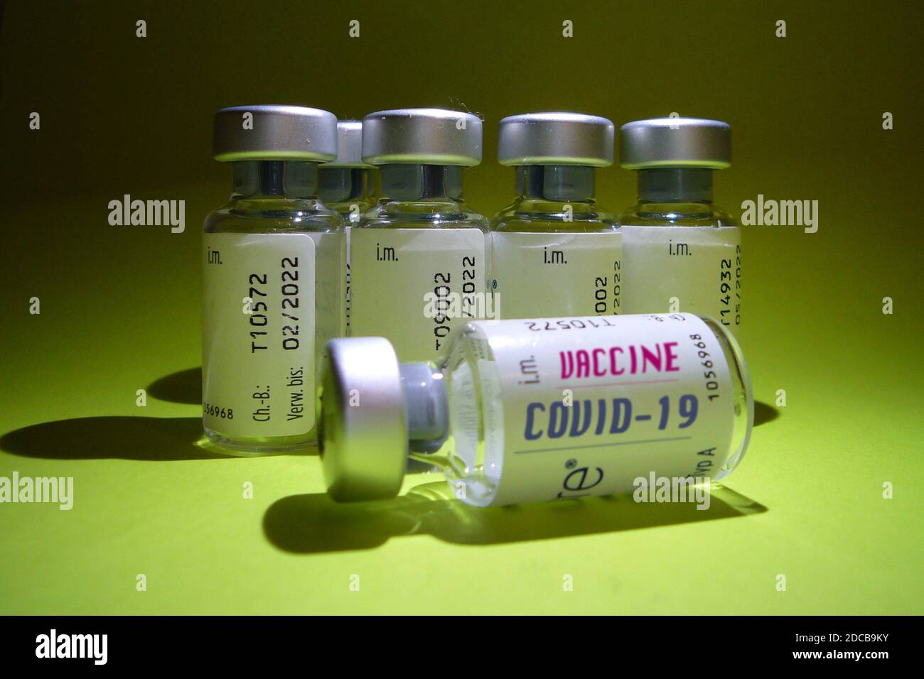 Hair, Deutschland. November 2020. Themenbild, Symbolfoto: Corona-Impfstoff. Impfdosen, Impfdose, weltweit Credit: dpa/Alamy Live News Stockfoto