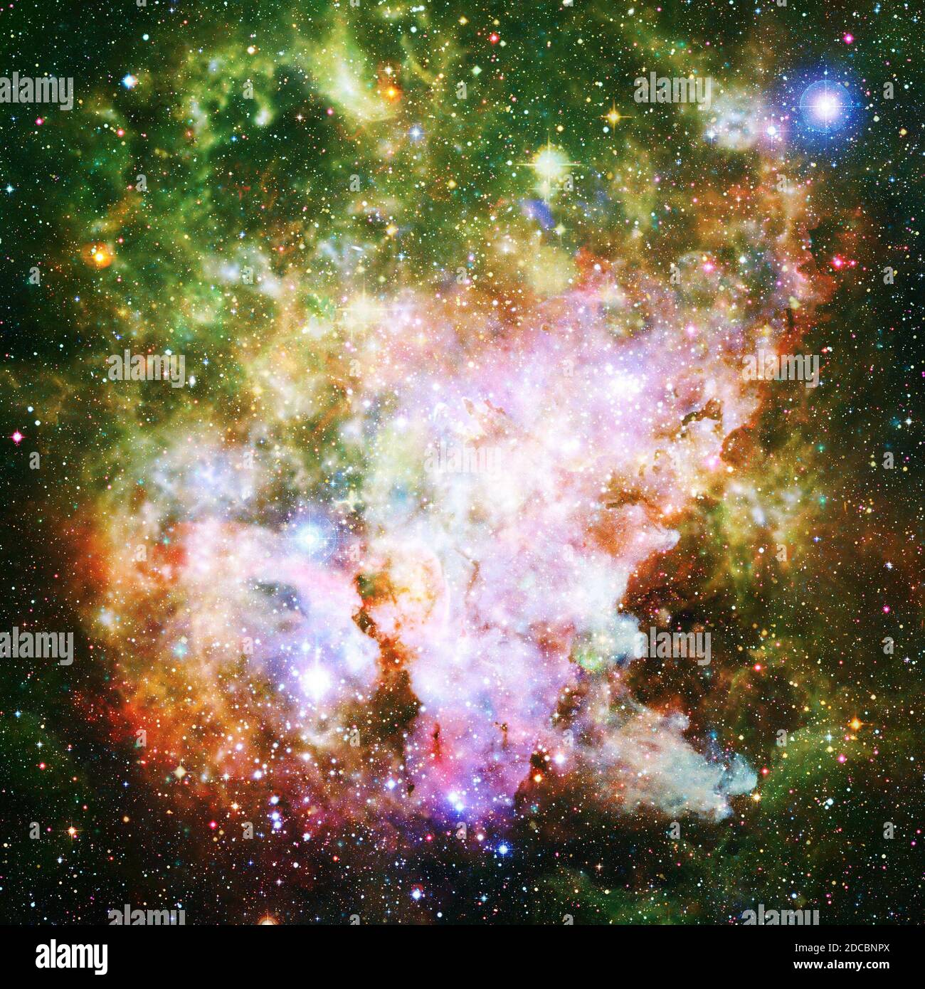 Extrasolarer Nebel oder Science-Fiction-Raum Stockfoto