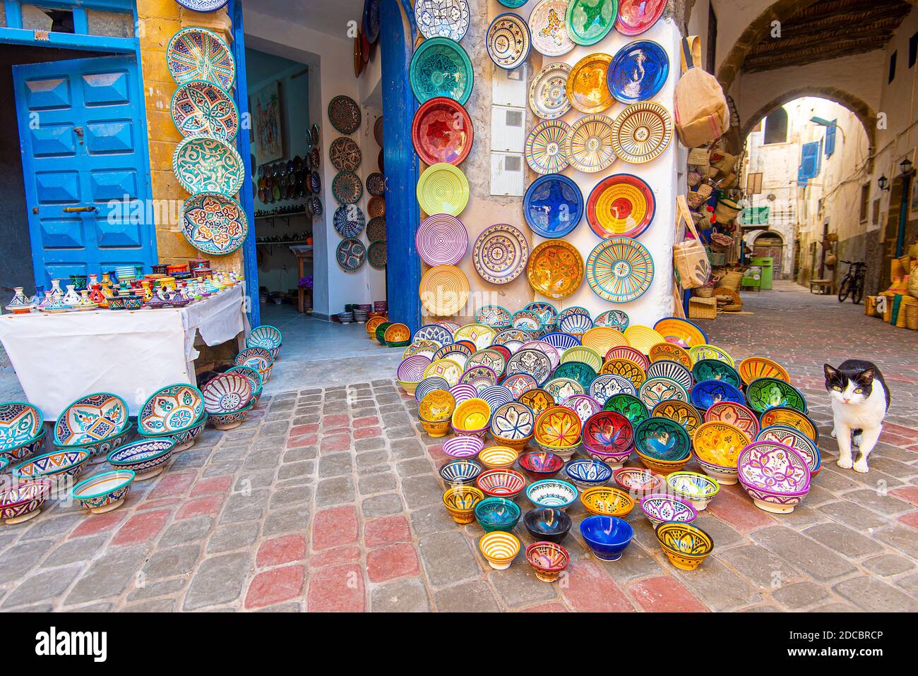 Marokkanische Souvenirs in Medina von Essaouira in Marokko ...