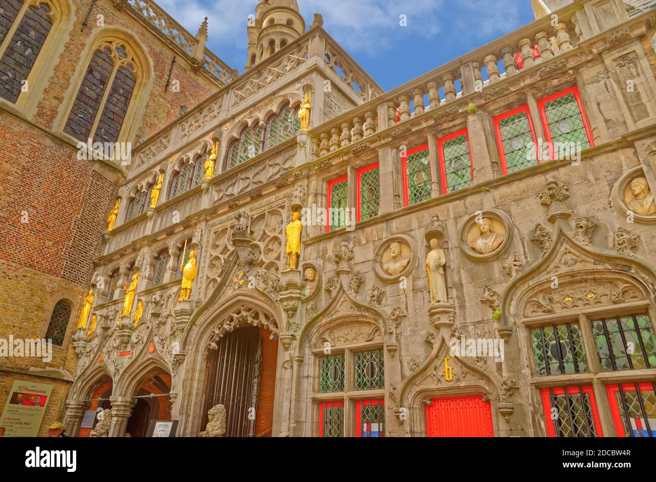 Schatzkammer der Basilika des Heiligen Blutes in Brügge, Belgien. Stockfoto