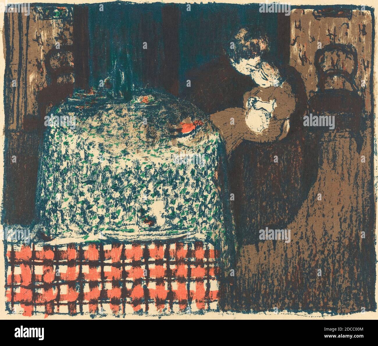 Edouard Vuillard, (Künstler), französisch, 1868 - 1940, Mutterschaft (Maternite), 1896, Farblithographie Stockfoto