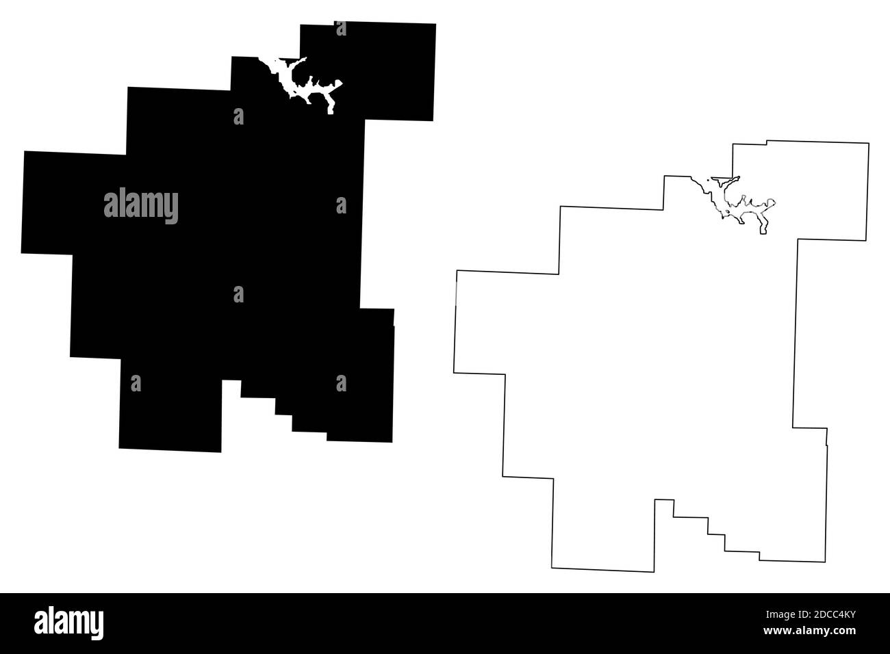 Noble County, Ohio State (U.S.-County, Vereinigte Staaten von Amerika, USA, U.S., US) Karte Vektor Illustration, Scribble Skizze Noble Karte Stock Vektor