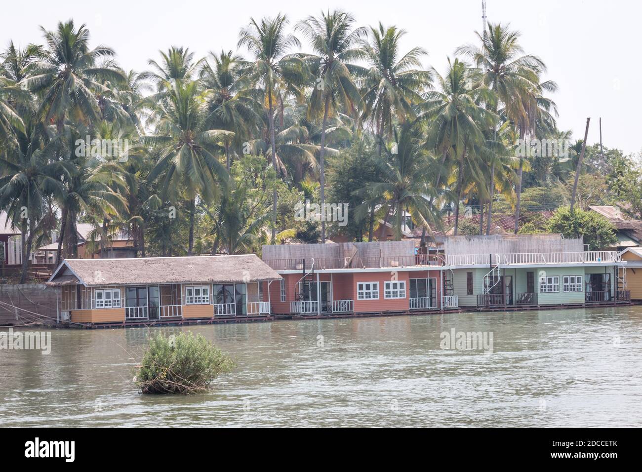 voyager au laos, Reise nach laos dans les 4000 iles au sud du laos. Lieu les plus touristiques du laos. Beaucoup de Backpacker si retrouvent. Stockfoto