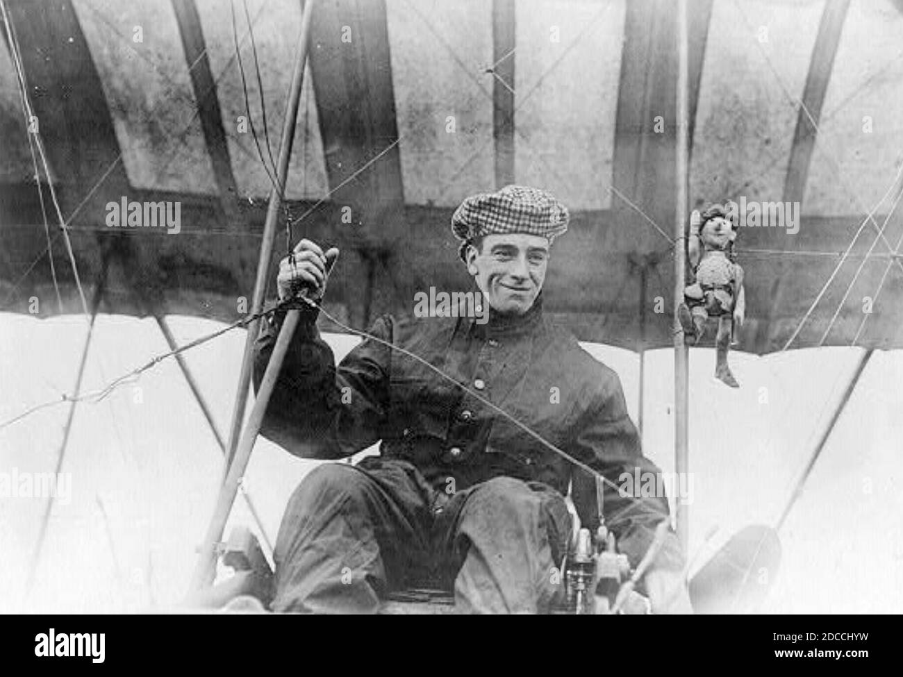 CLAUDE GRAHAME-WHITE (1879-1959) englischer Luftfahrtpionier im Jahr 1910 Stockfoto