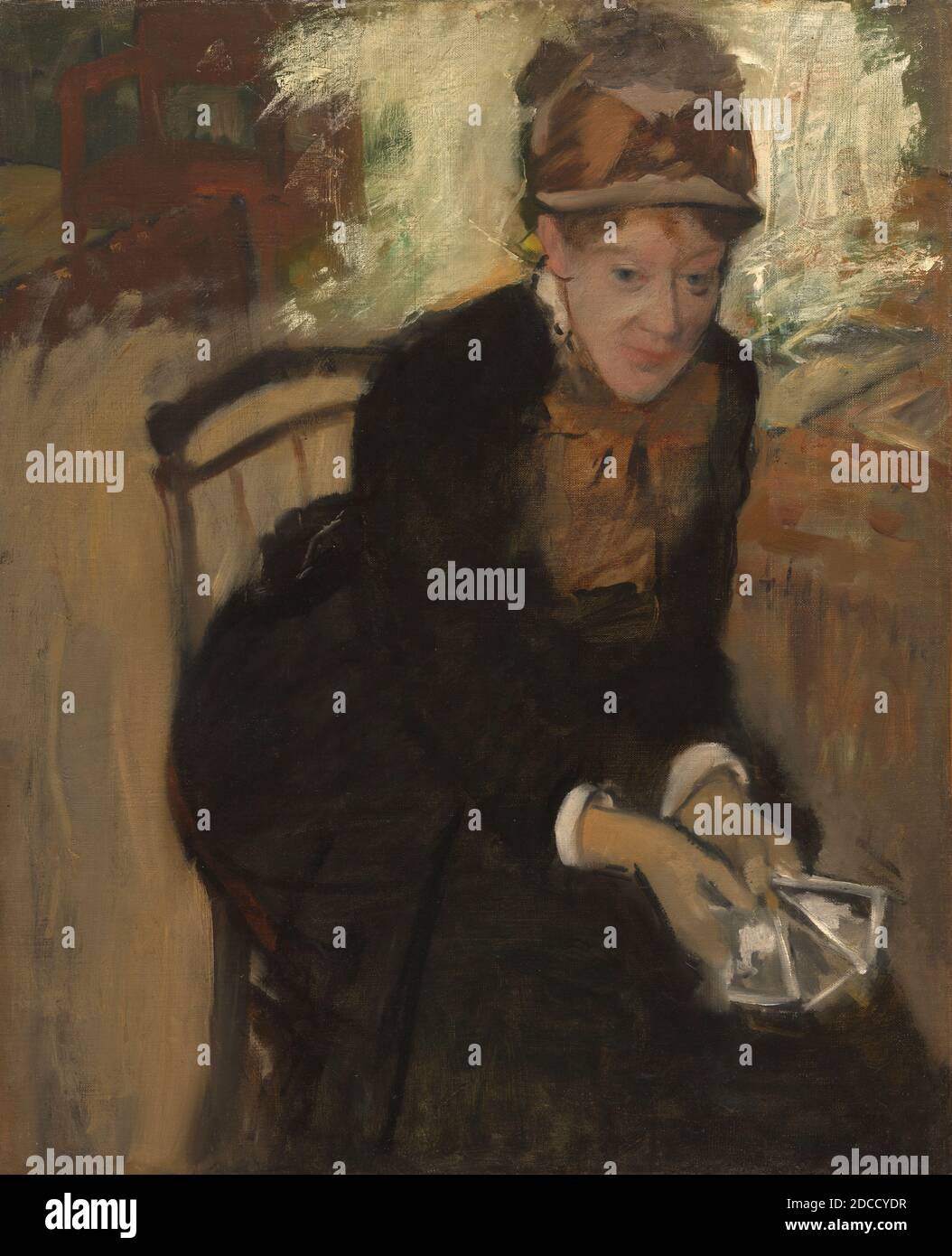 Mary Cassatt von Edgar Degas Stockfoto