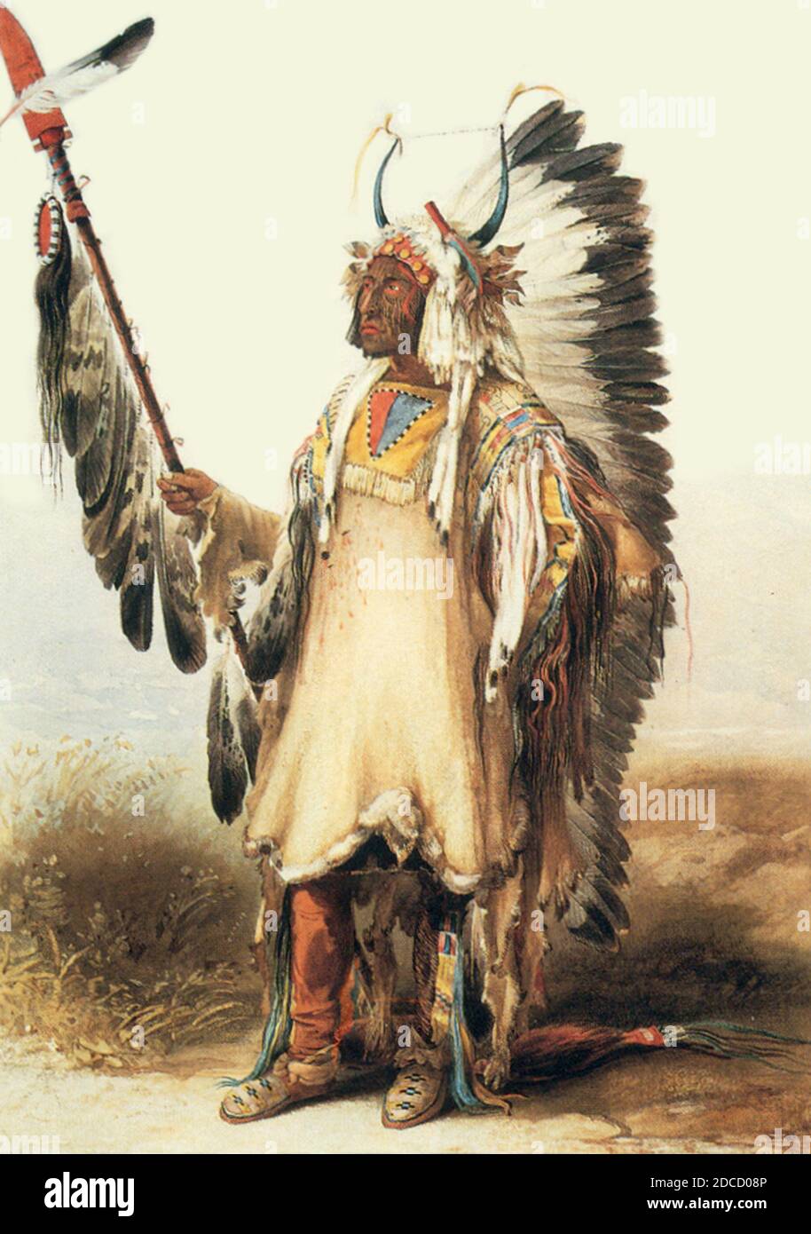 Mato-tope, Mandan Chief, 1830er Jahre Stockfoto