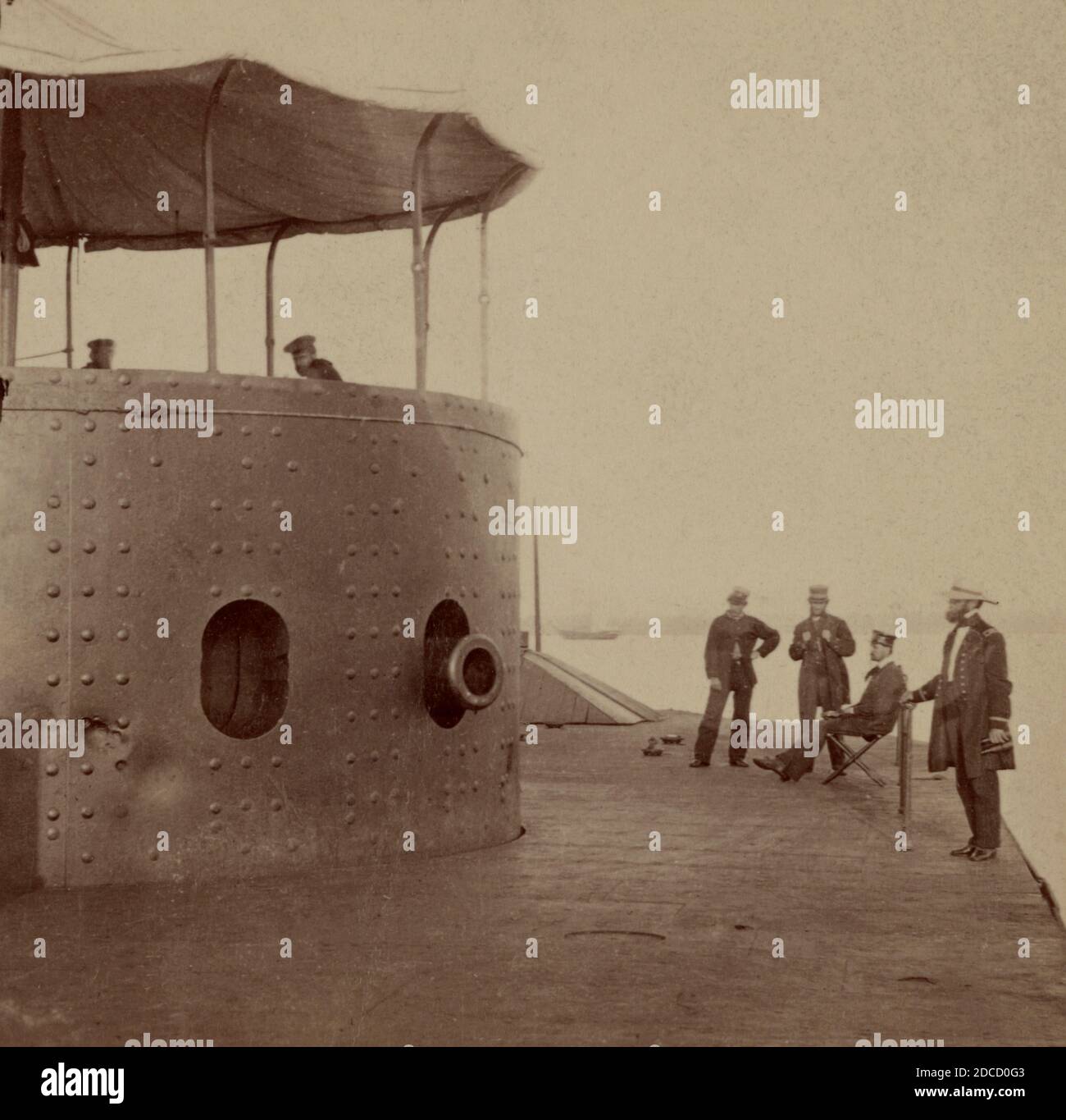 Ironclad USS Monitor, 1862 Stockfoto