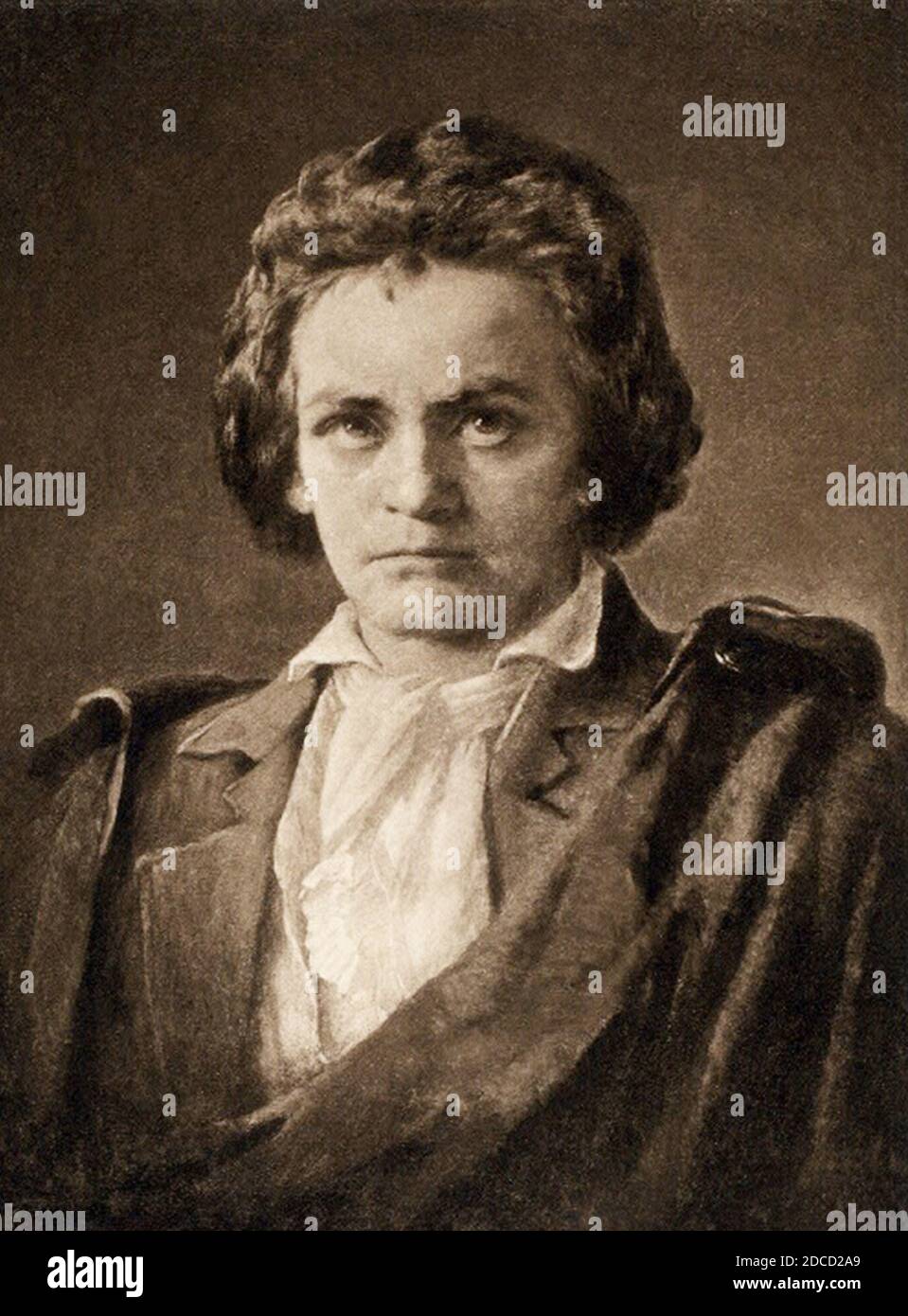 Ludwig van Beethoven, deutscher Komponist Stockfoto