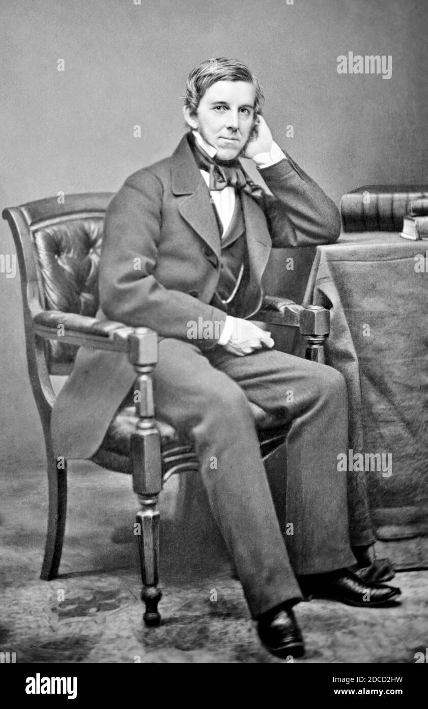 Oliver Wendell Holmes, amerikanischer Dichter und Polymath Stockfoto