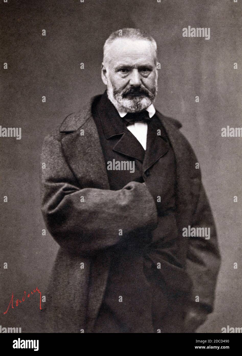 Victor Hugo, französischer Schriftsteller Stockfoto