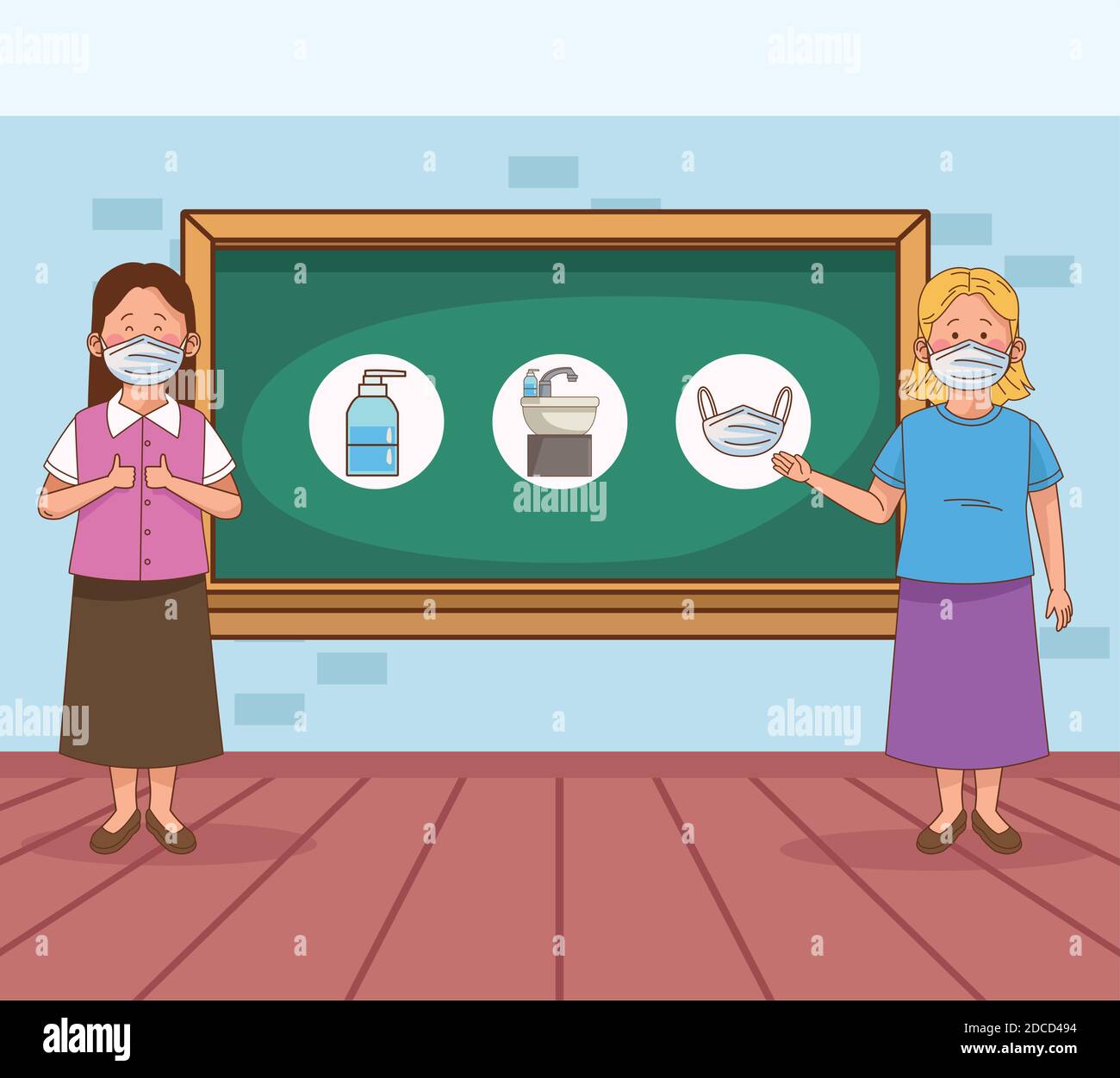 Clipart Illustration Preschool Classroom Stockfotos Und Bilder Kaufen Alamy