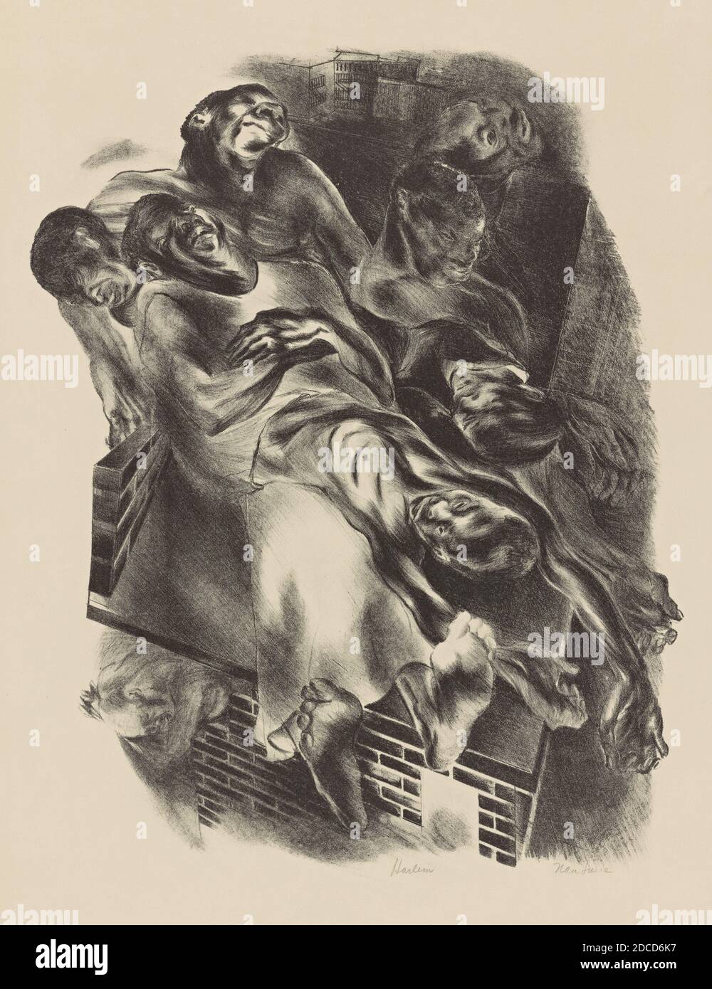 WPA Art, Harlem Stockfoto