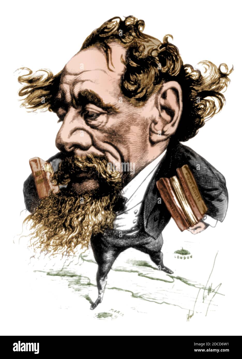 Charles Dickens, englischer Schriftsteller Stockfoto