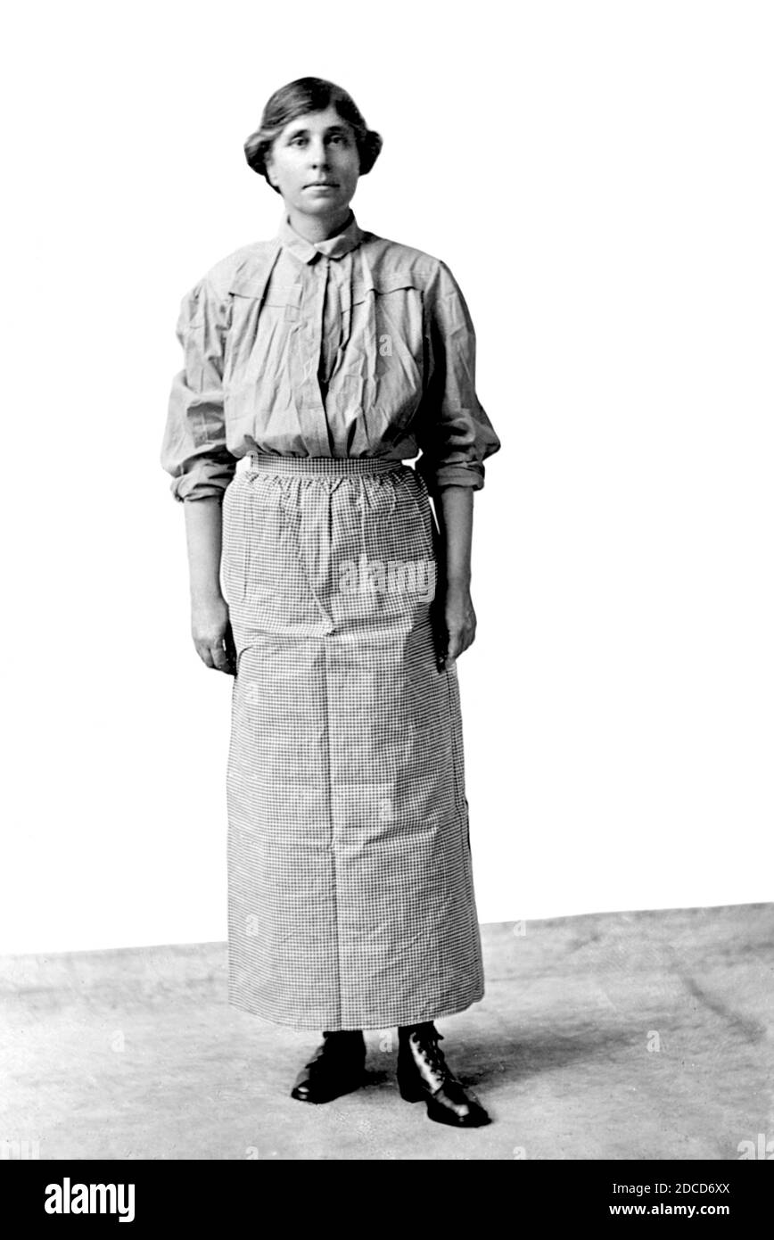 Abby Baker, Occoquan Workhouse Uniform, 1917 Stockfoto