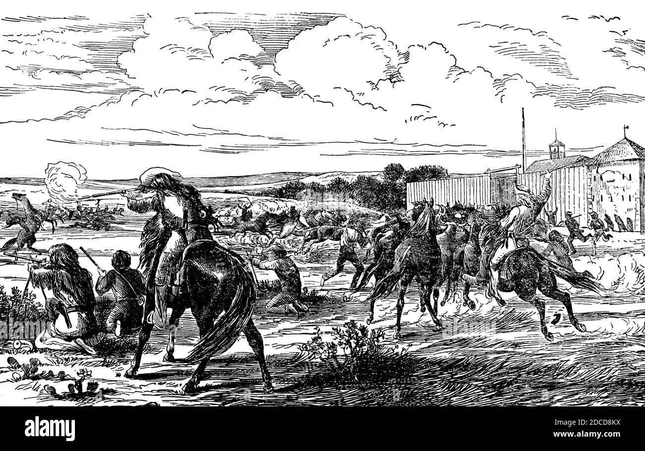 Anglo-Spanischer Krieg, Schlacht von St. Louis, 1780 Stockfoto
