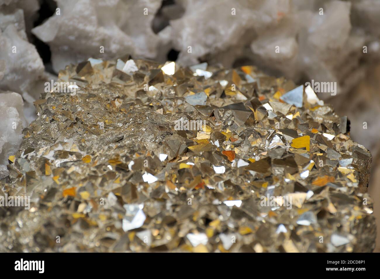 Mineralkristalle, Salar de Uyuni, Bolivien Stockfoto