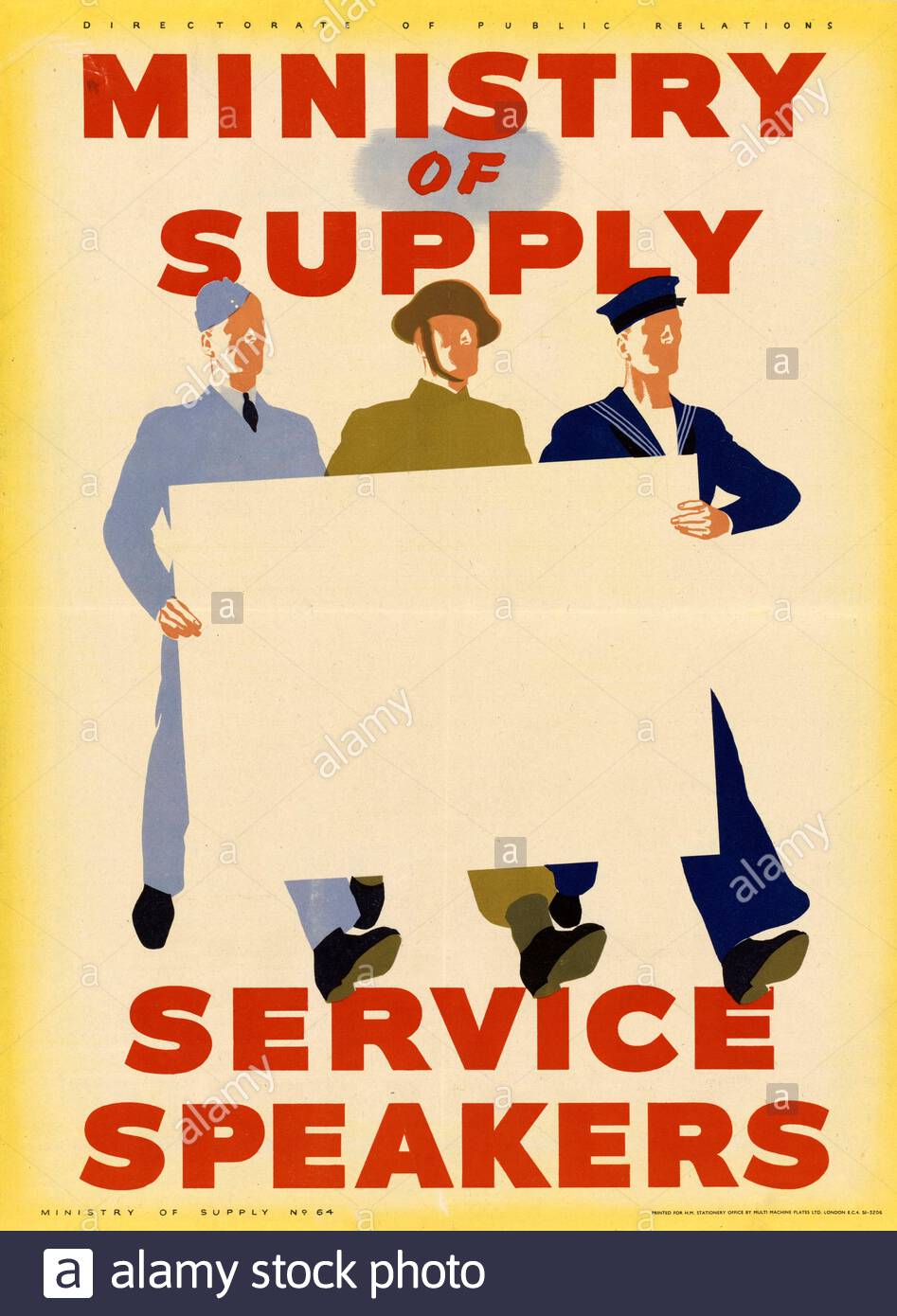 Britische Weltkrieg 2 Information der Öffentlichkeit Propaganda Poster Stockfoto