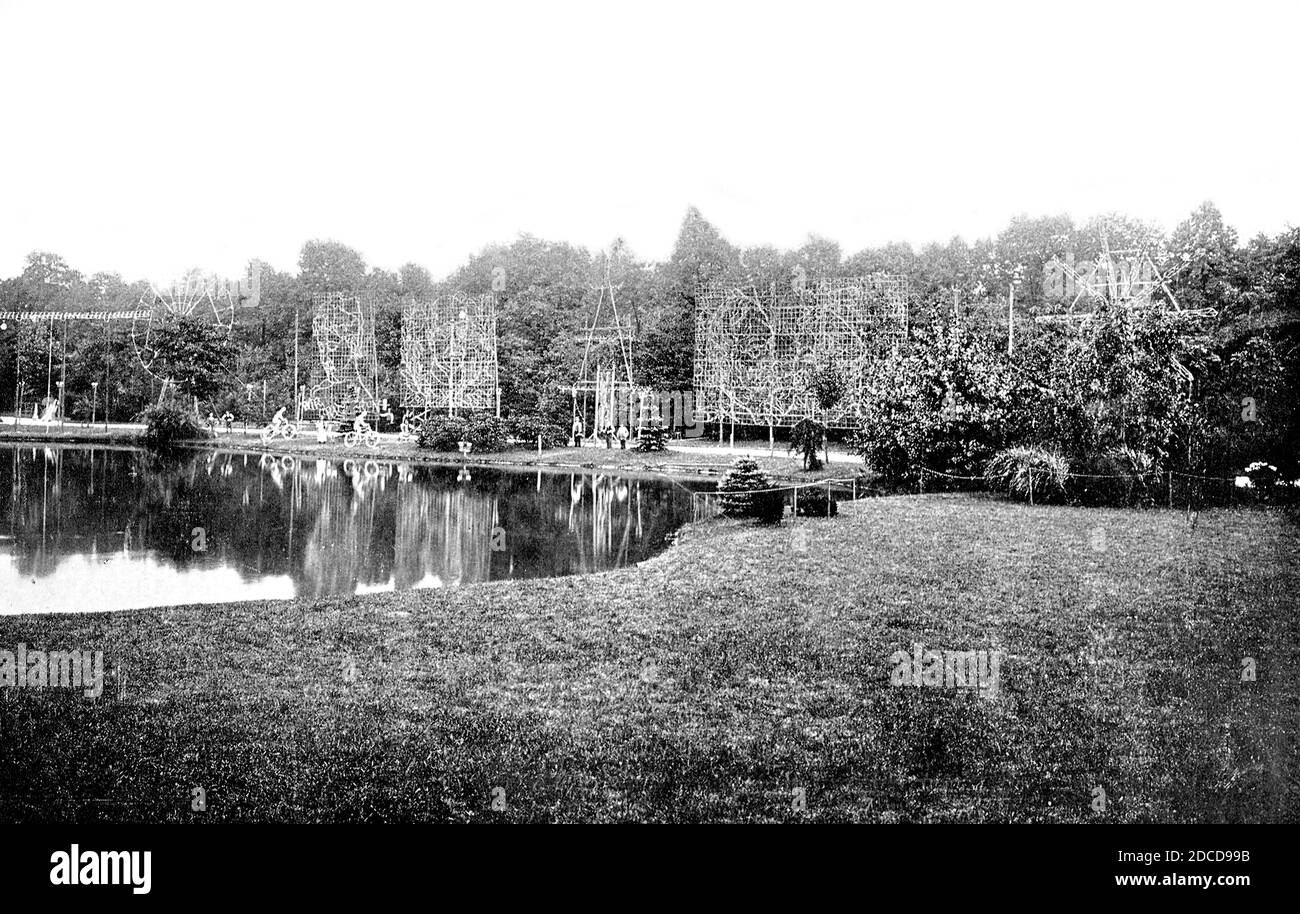 Feuerwerksanzeige bereit zum Brennen, 1899 Stockfoto