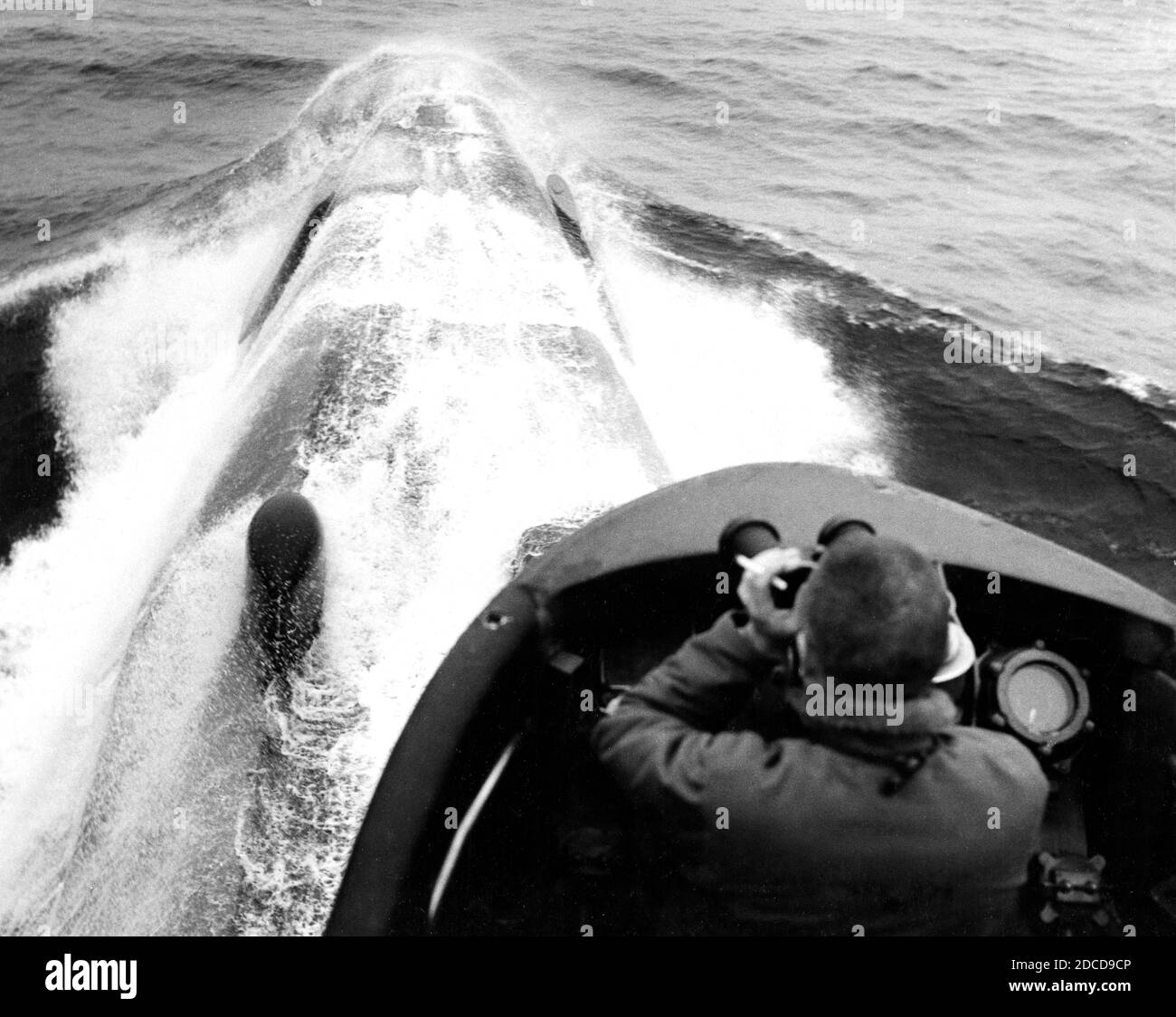 USS Nautilus stürzt durch den Arktischen Ozean, 1958 Stockfoto