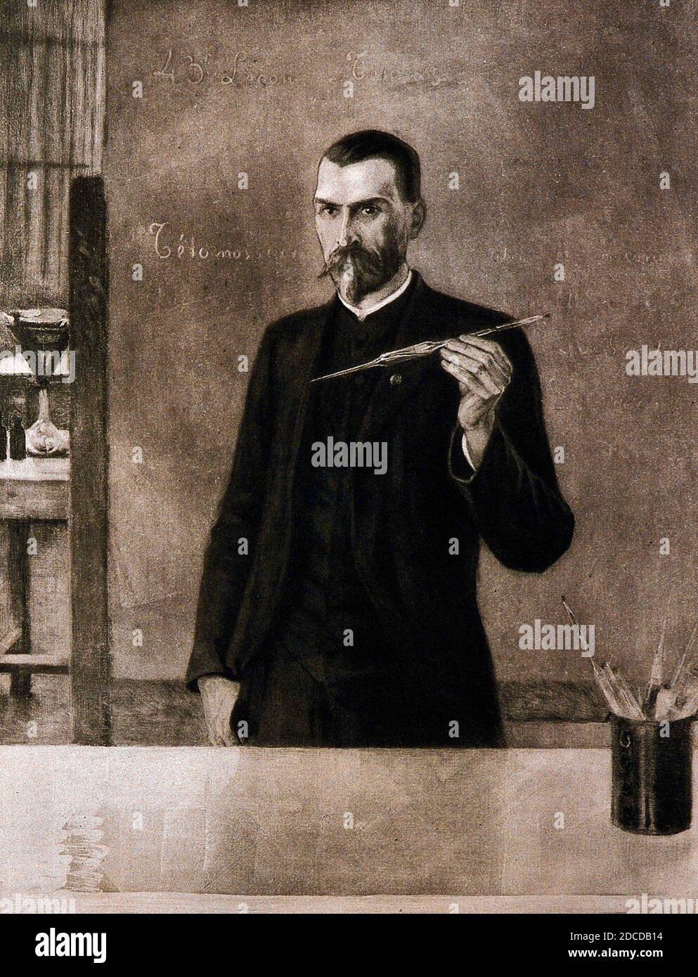 √âmile Roux, französischer Bakteriologe Stockfoto