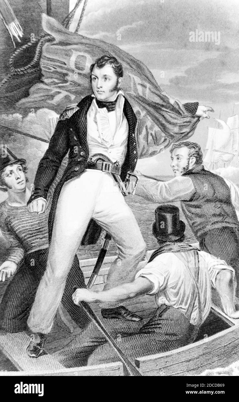 Krieg von 1812, Schlacht am Eriesee, 1813 Stockfoto