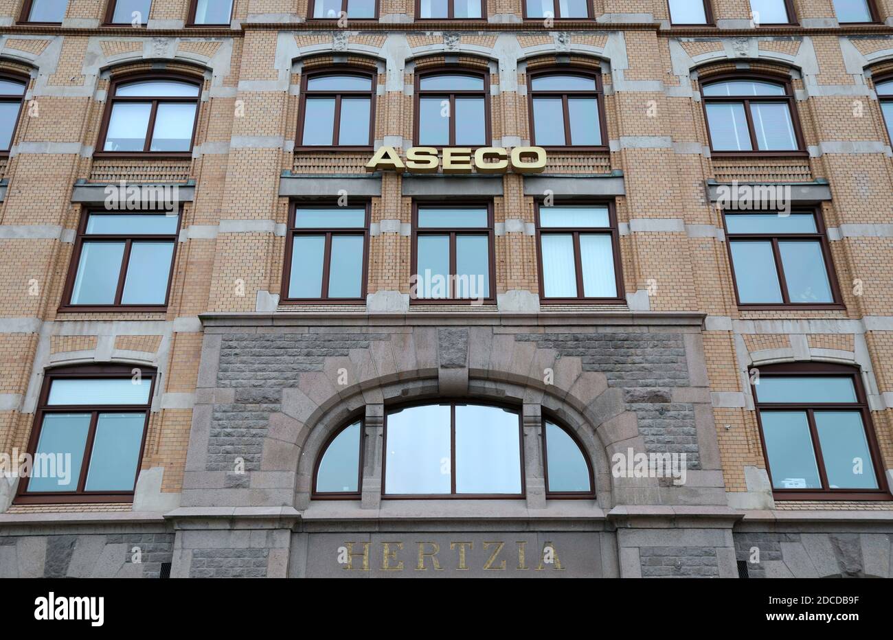 Art Nouveau Stil Hertziahuset in Göteborg, die jetzt verwendet wird Als Büro von ASECO Stockfoto