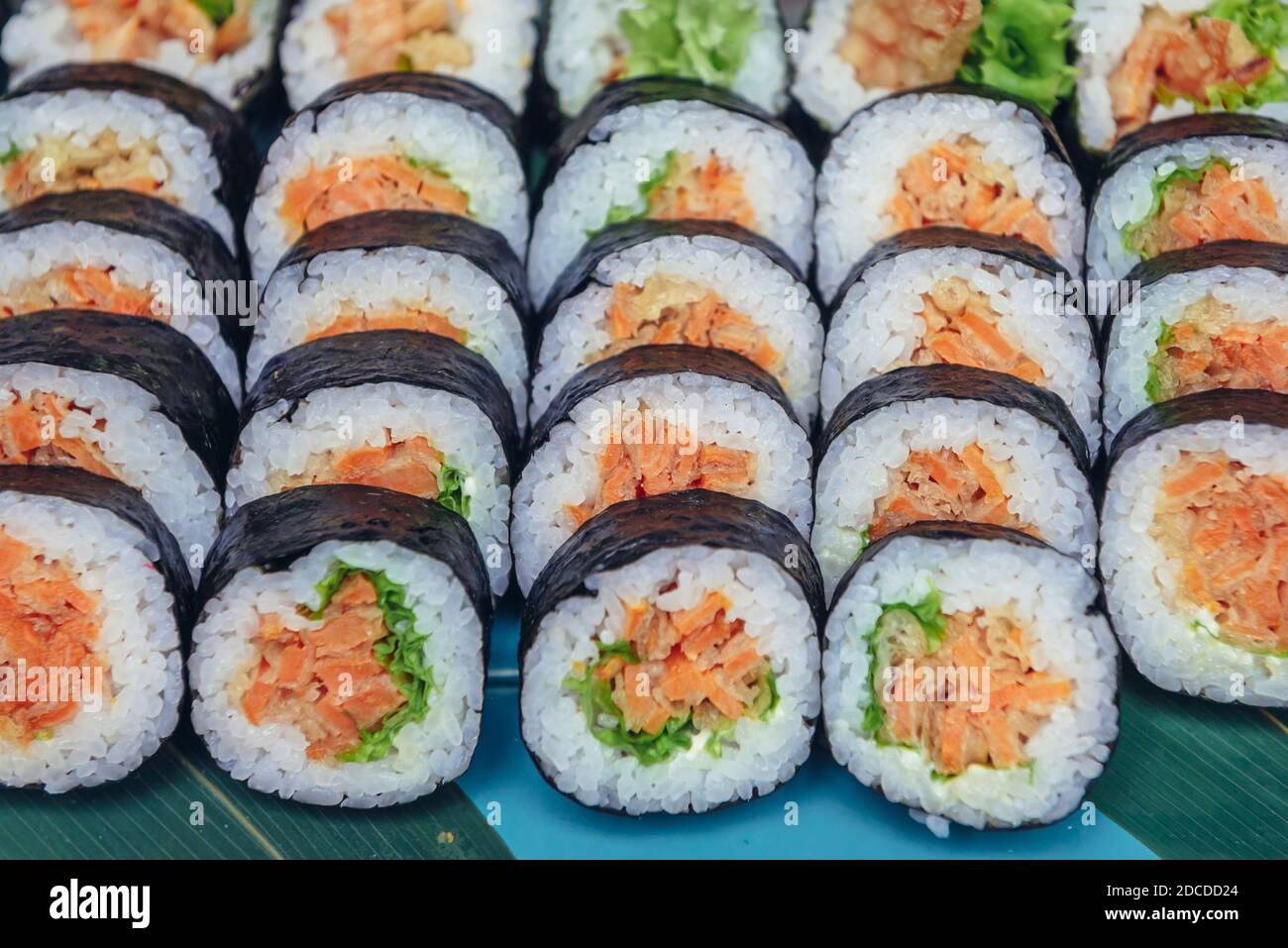 Sushi-Set in Warschau, Polen Stockfoto