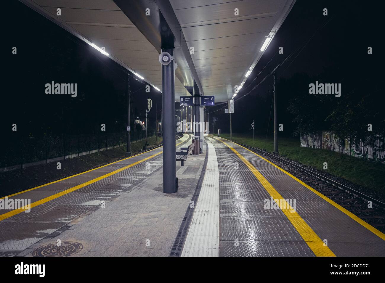 Warszawa Zachodnia - Westbahnhof in Warschau, Polen Stockfoto