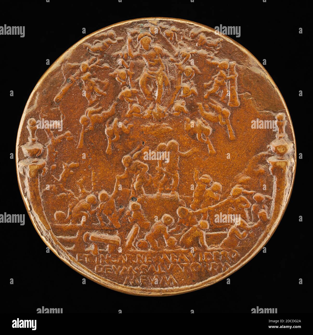 Bertoldo di Giovanni, (Künstler), Florentine, c. 1430/1440 - 1491, das jüngste Gericht, Bronze, insgesamt (Durchmesser): 5.5 cm (2 3/16 Zoll), Bruttogewicht: 80.17 gr (0.177 lb.), Achse: 12:00 Stockfoto