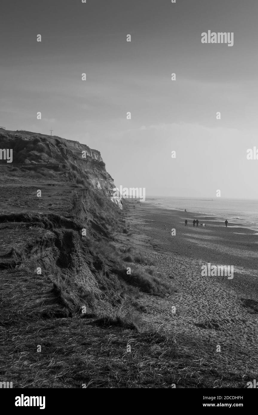 Warren Hill bei Hengistbury Head an einem frostigen Morgen Stockfoto