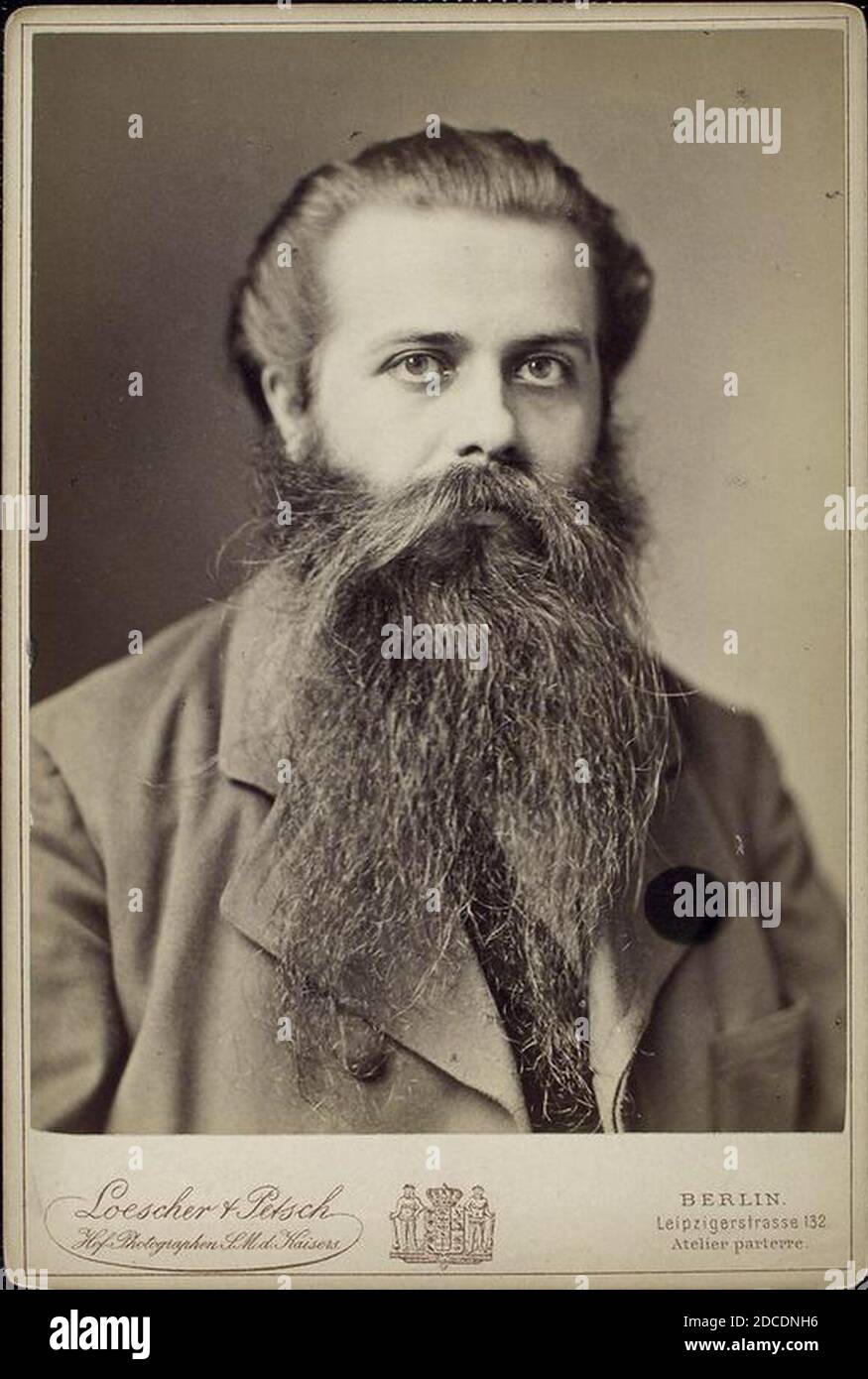 Karl Robert Eduard von Hartmann - Philosoph. Stockfoto