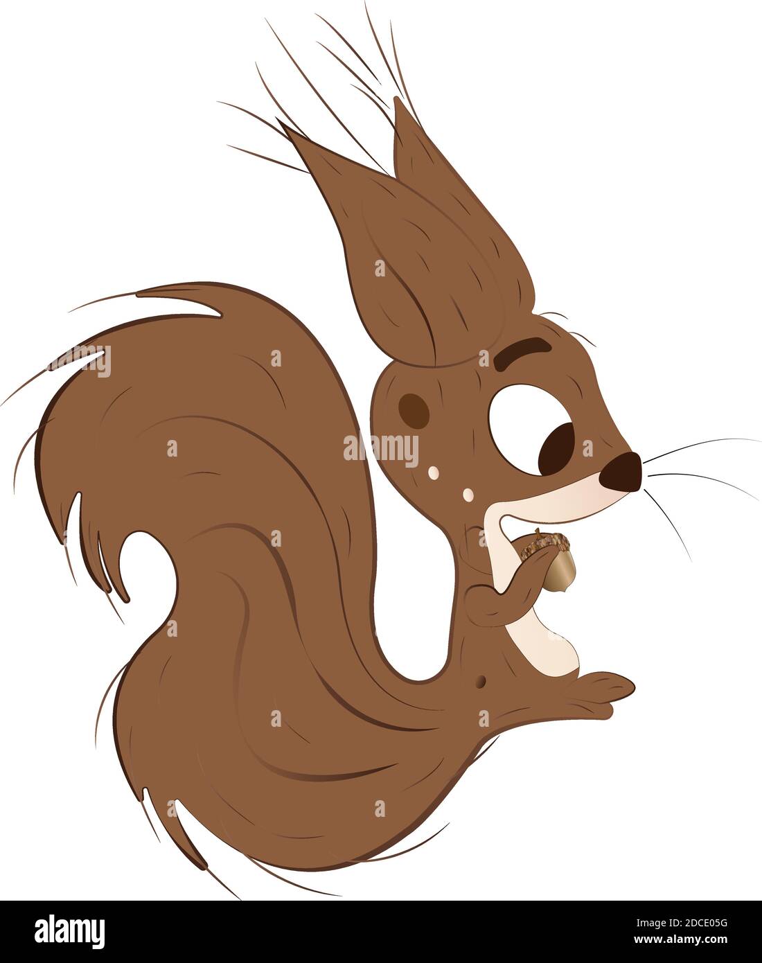 Cartoon eines Eichhörnchens Stock Vektor