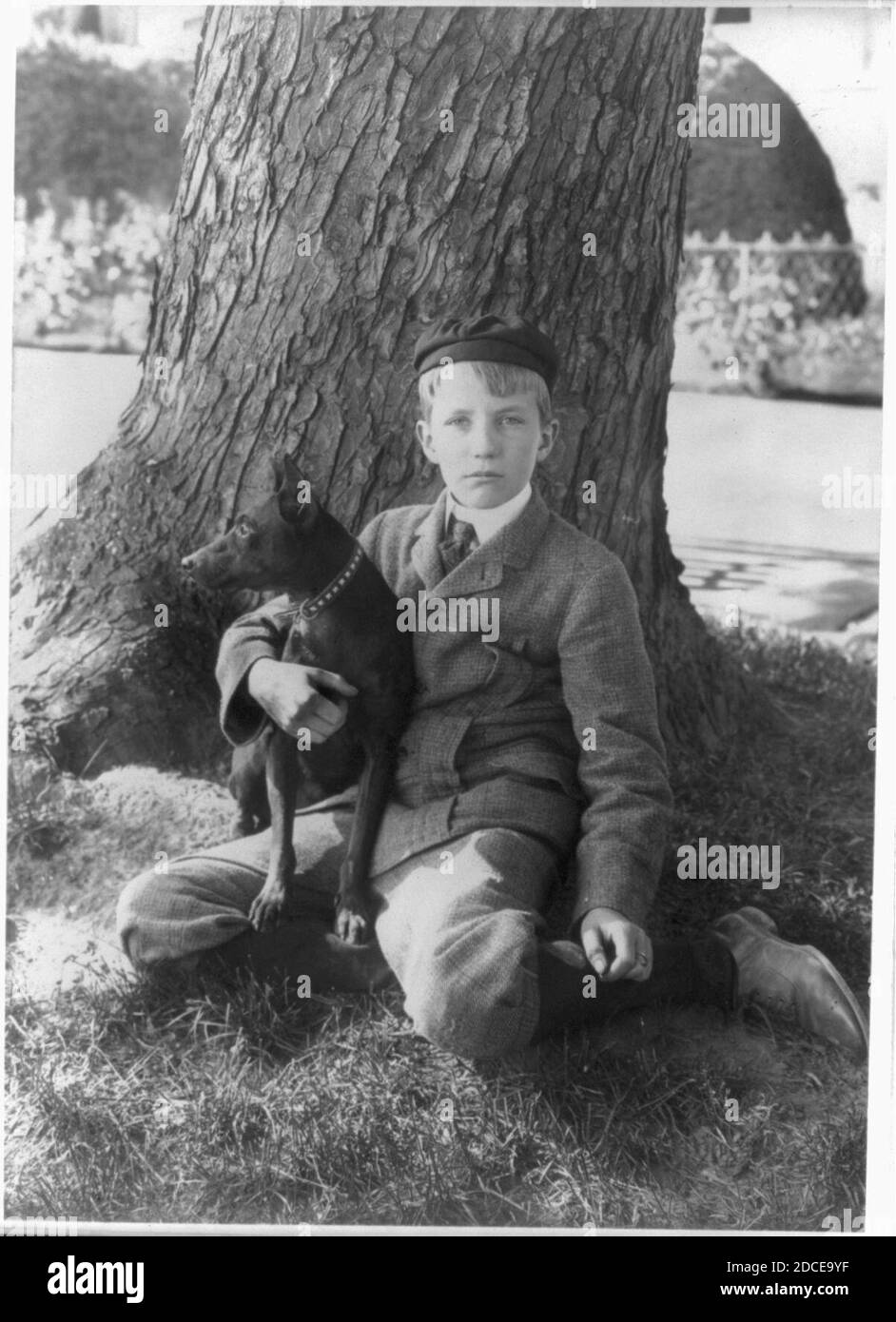 Kermit Roosevelt und Jack, der Hund Stockfoto