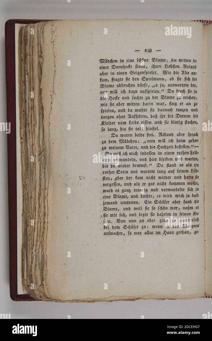 Kinder und Hausmärchen (Grimm) 1812 I 258. Stockfoto