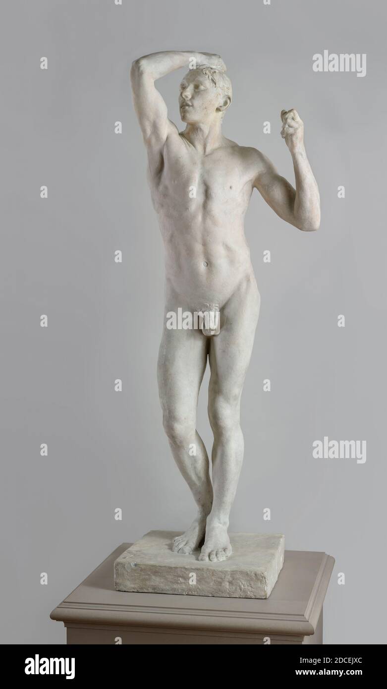 Auguste Rodin, (Bildhauer), französisch, 1840 - 1917, Bronzezeit (L'Age d'Airain), Modell 1875-1876, Guss 1898, Gips, insgesamt: 180 x 71.1 x 58.4 cm (70 7/8 x 28 x 23 Zoll Stockfoto