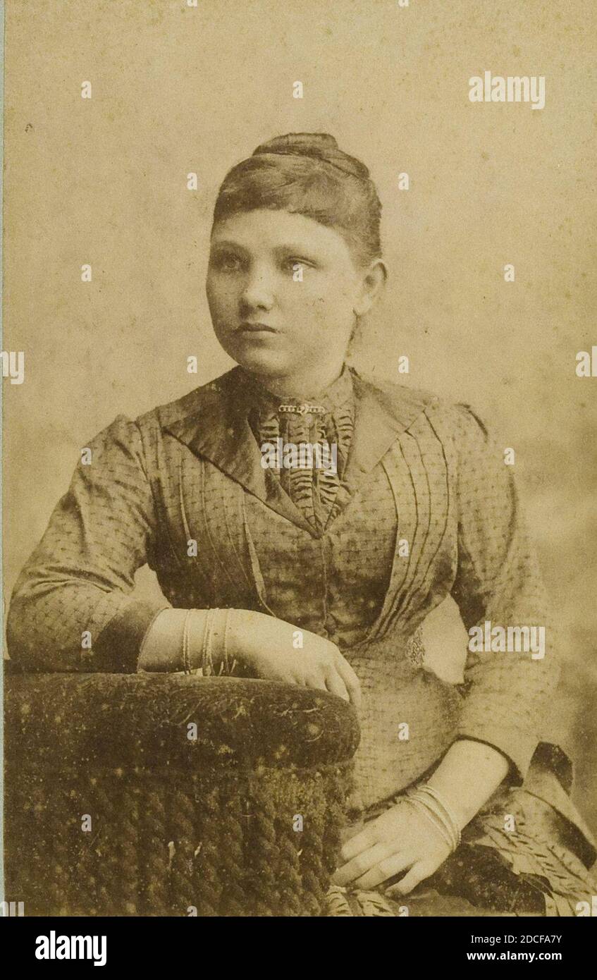 - Stafhell & Kleingrothe - Medan-Deli - vermutlich eine Freundin von Elisabeth Catherine (Kitty) Stoerhaan in Deli - vermutlich 1891-1895. Stockfoto