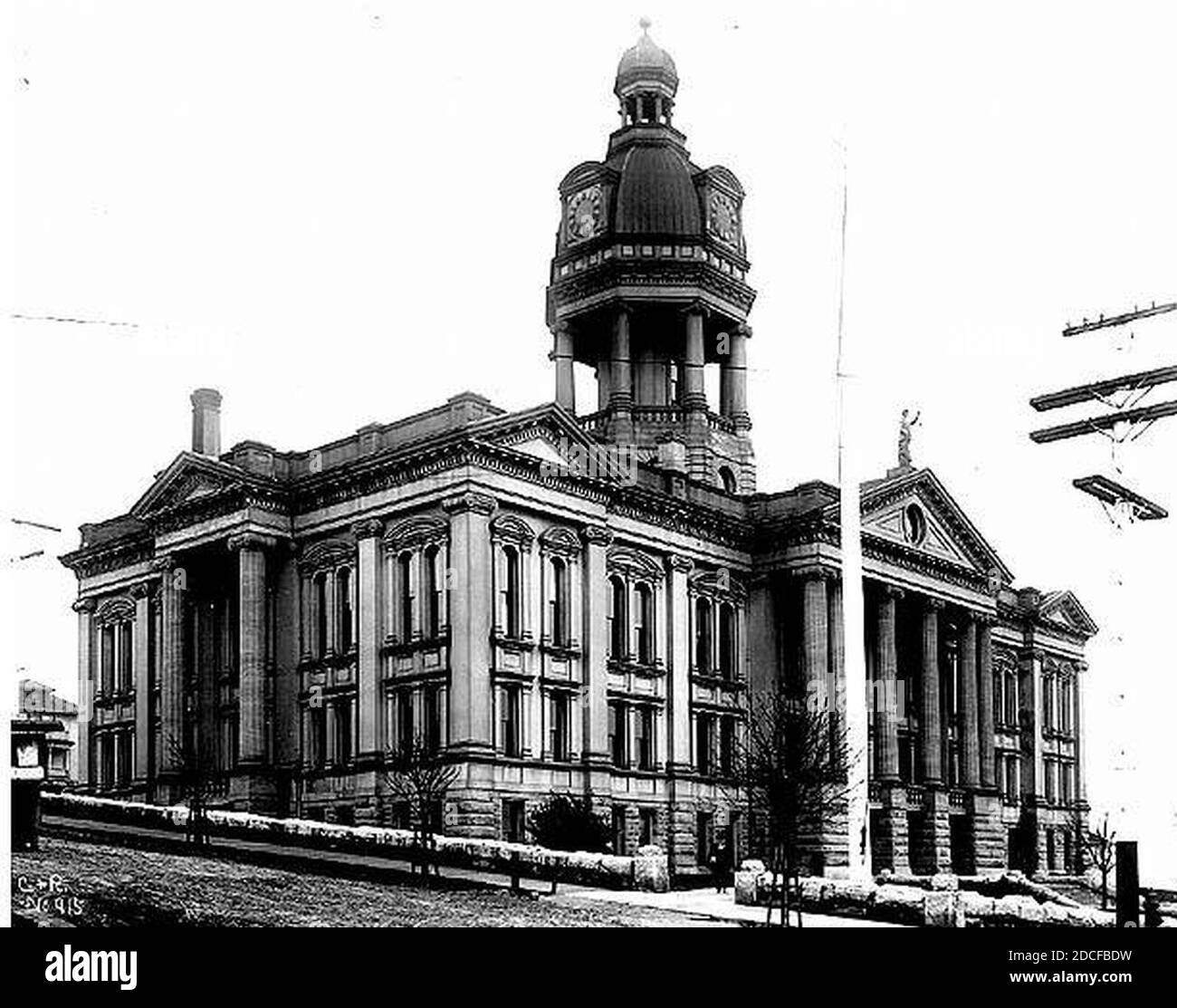 King County Court House auf First Hill Seattle (CURTIS 1412). Stockfoto