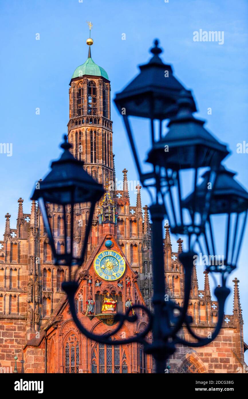 Frauenkirche, Nürnberg, Bayern, Deutschland, Europa Stockfoto