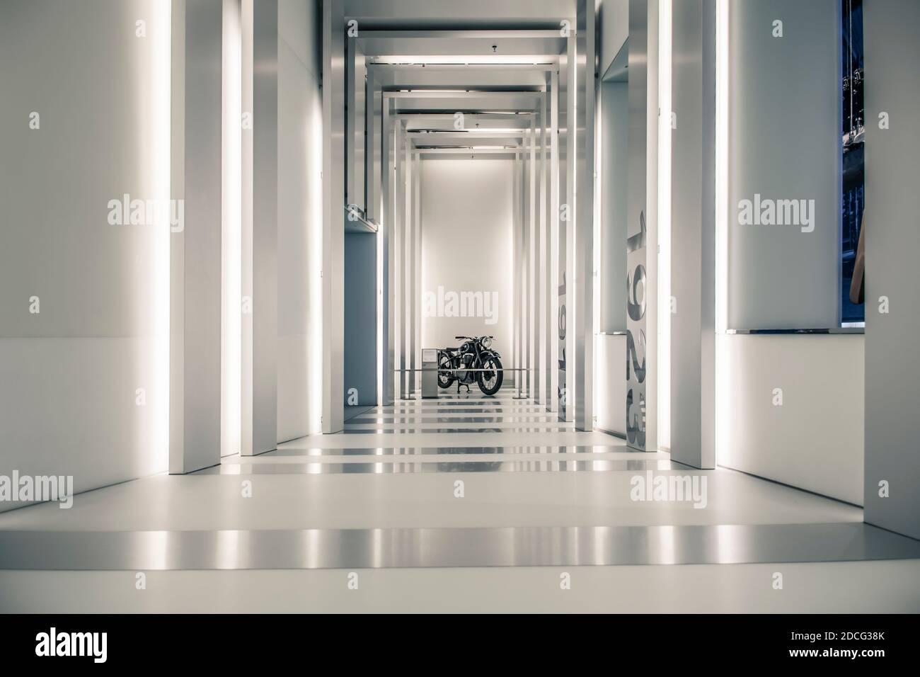 München/Deutschland - 24. Mai 2019: 1949 BMW R 24 Motorrad im BMW Museum/BMW Welt Stockfoto