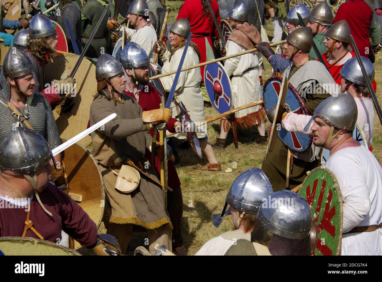 Amlwch Viking Festival Stockfoto