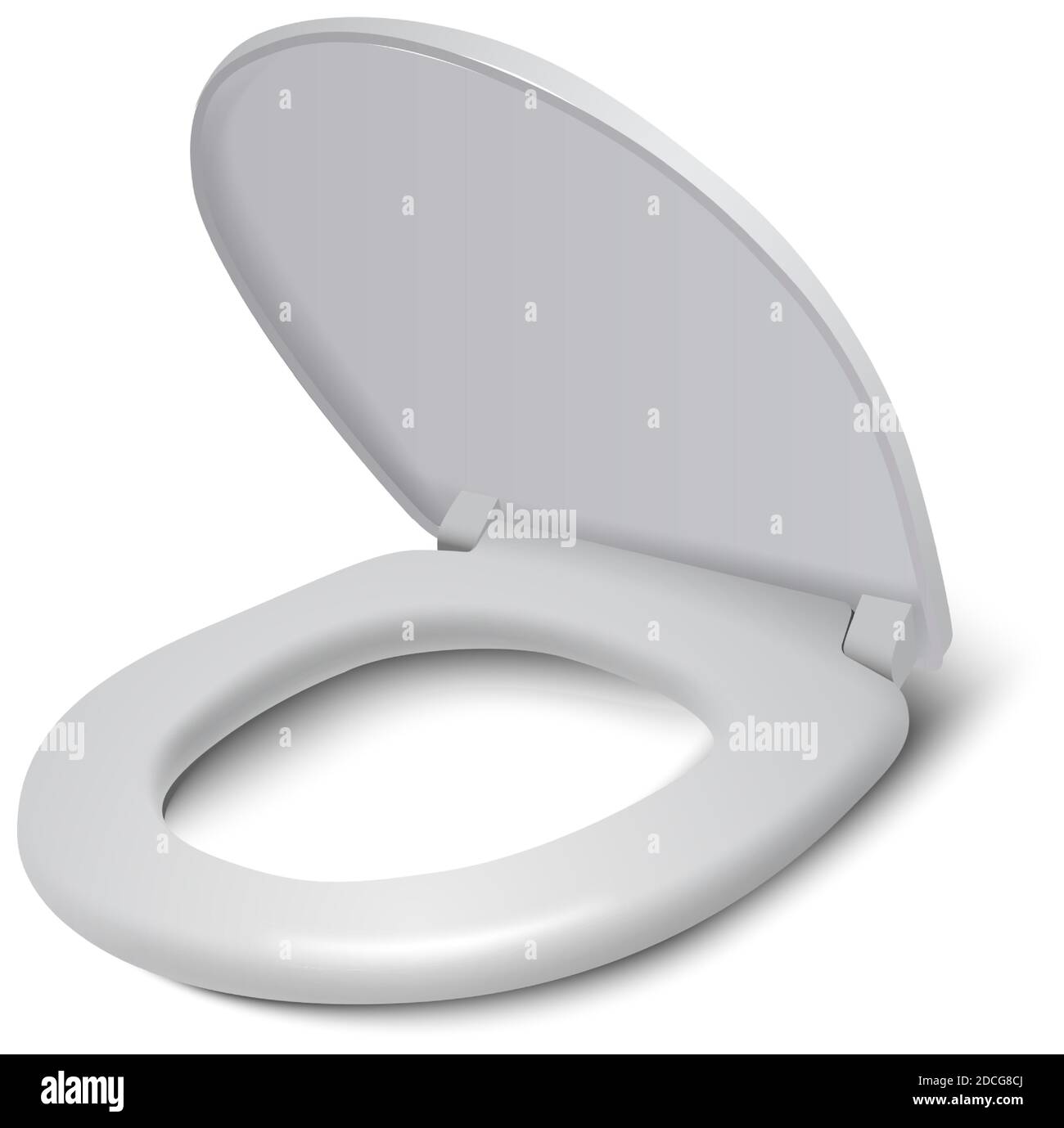 3d realistische Vektor WC Sitzbezug isoliert auf weißem Hintergrund. Stock Vektor