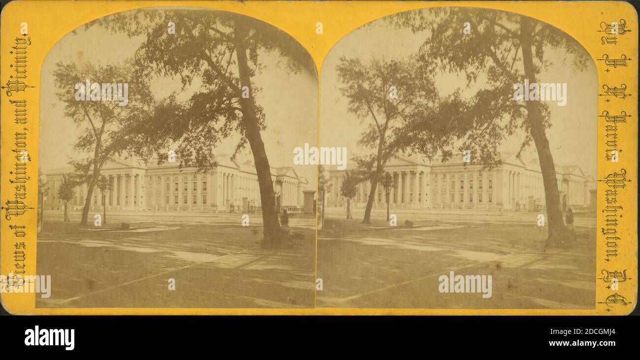 Das US-Finanzministerium., Jarvis, J. F. (John F.) (b. 1850), 1865, Washington (D.C. Stockfoto