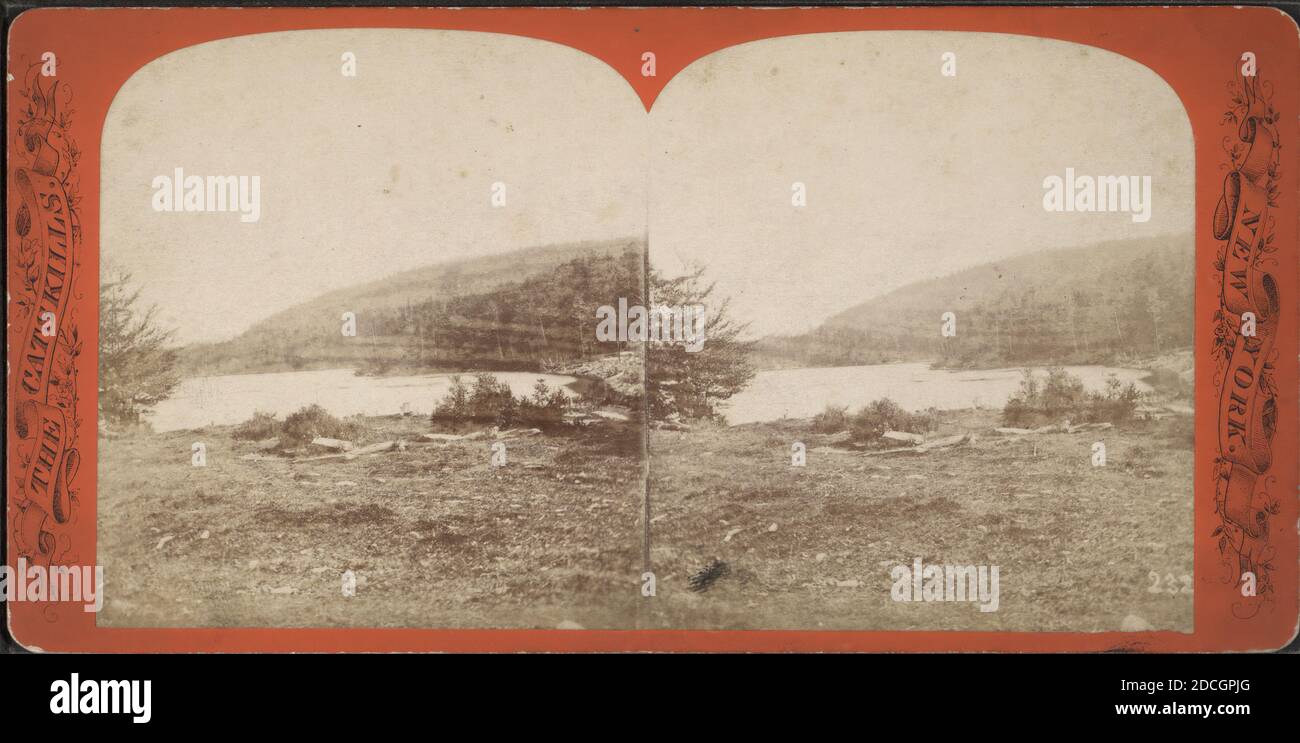 Der See., Loeffler, J. (John Jacob) (1834-1901), New York (Staat), Catskill Mountains (N.Y Stockfoto