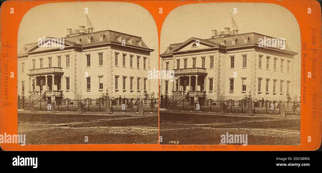 U.S. Naval Hospital., Soule, John P. (1827-1904), 1865, Washington (D.C. Stockfoto
