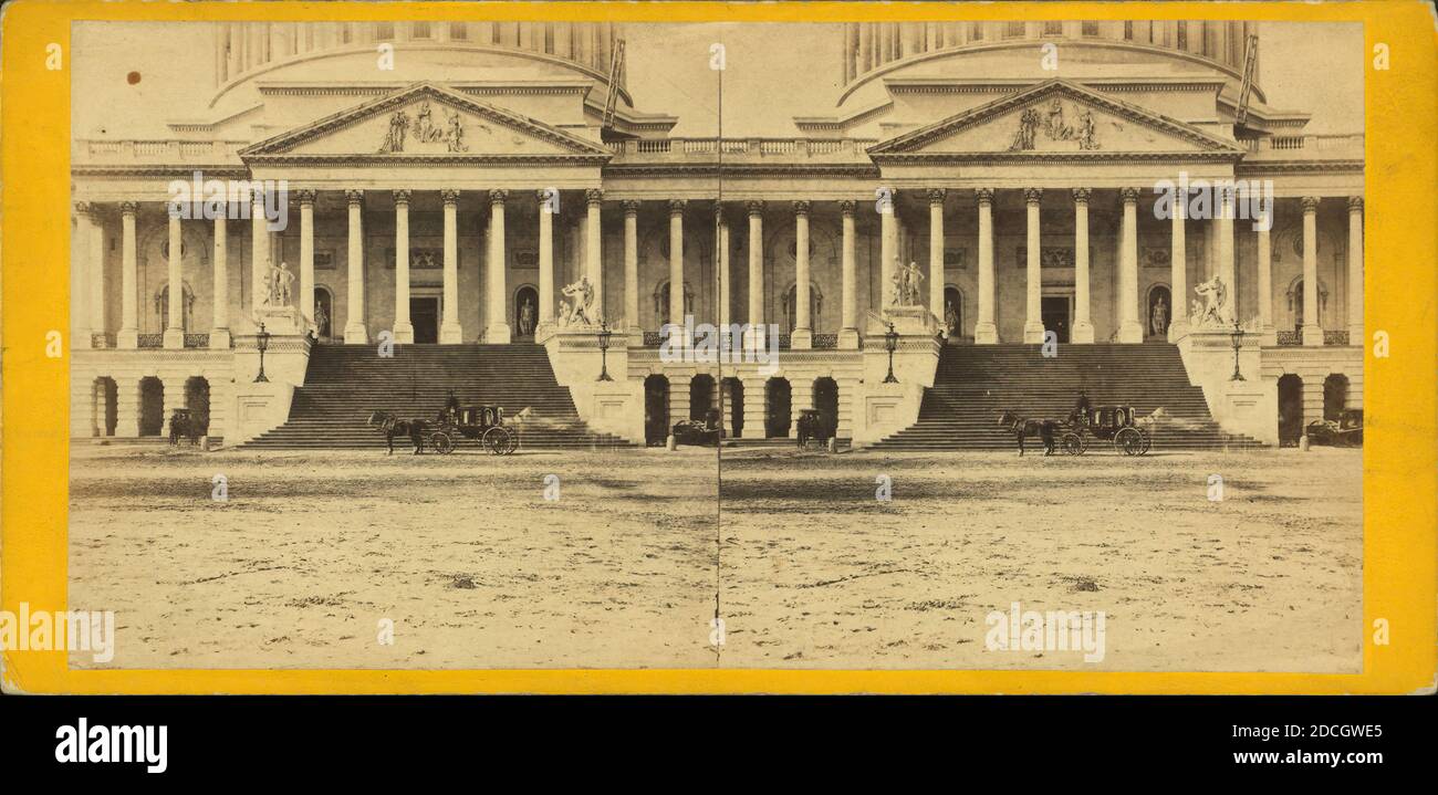 Eastern Portico des Capitol., E. & H.T. Anthony (Firm), 1860, Washington (D.C Stockfoto