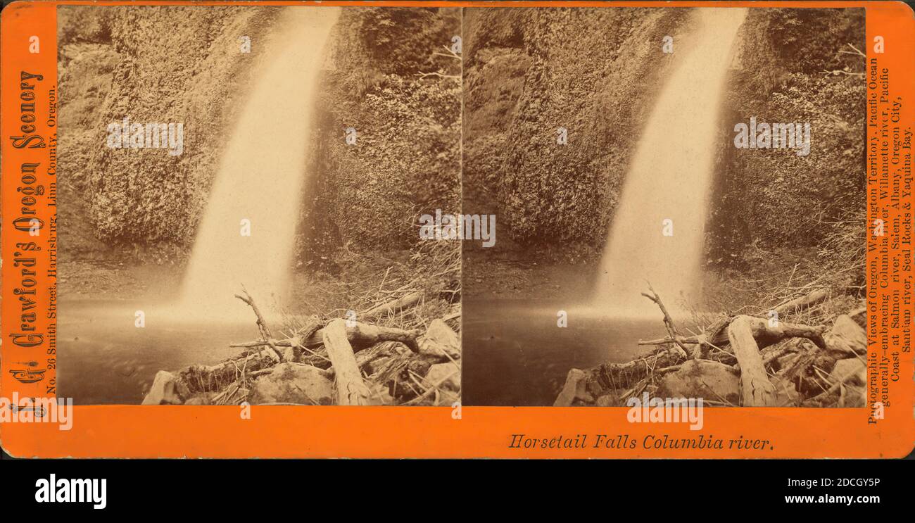 Schachtelhalm Fällt. Columbia River, Crawford, J. G. (James Gilmore) (1850-1929), Oregon Stockfoto